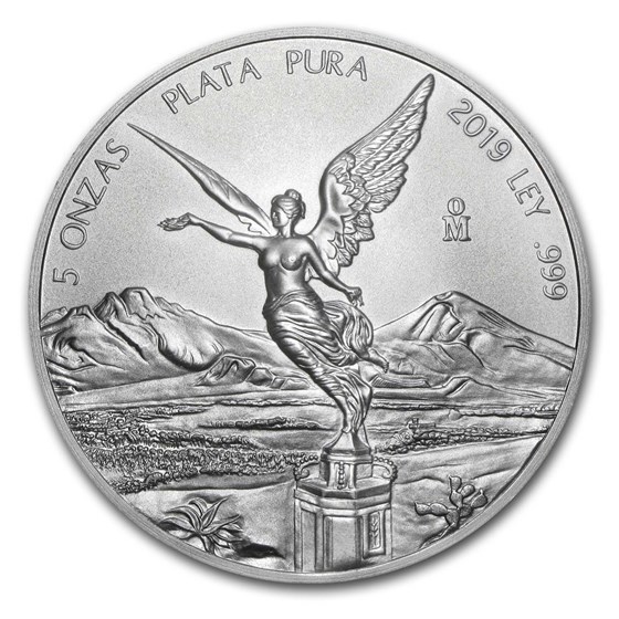2019 Mexico 5 oz Silver Libertad BU 2019 Mexico 5 oz Silver Libertad BU